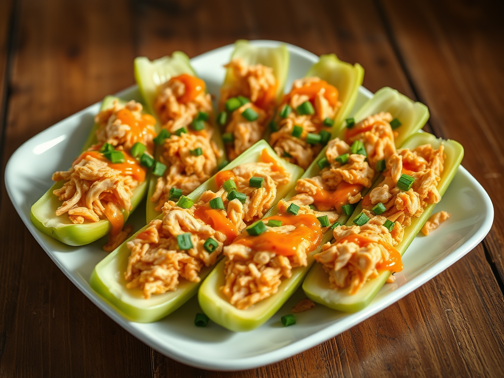 Buffalo Chicken Celery Sticks