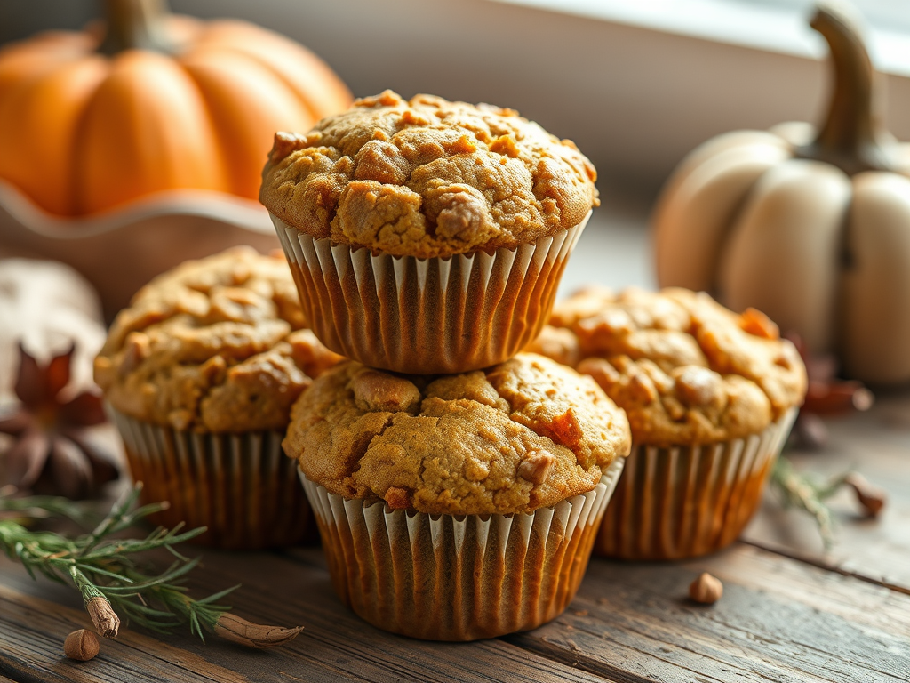 Paleo Protein Pumpkin Muffins